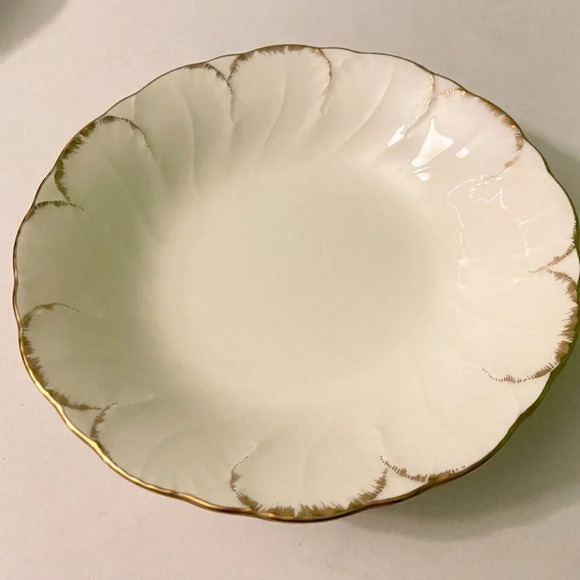 Vtg Mikasa Fruit  Dessert Sauce Bowl Simply Gold Pattern 6 Inch Ivory Bone China - Picture 15 of 16